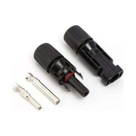 Connecteurs photovoltaïques mâle/femelle PPO IP67 pour câbles 2.5-6 mm² - Lot de 1 paire avec broches incluses (1/4)