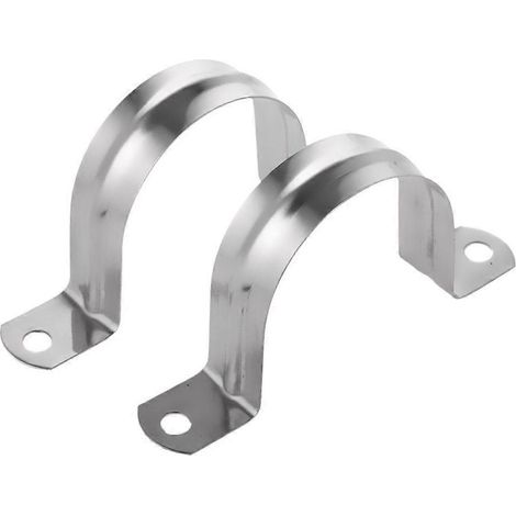 Colliers de serrage en acier inoxydable en forme de U pour demi-tubes, pour raccords de tuyauterie - 80 mm (1/4)