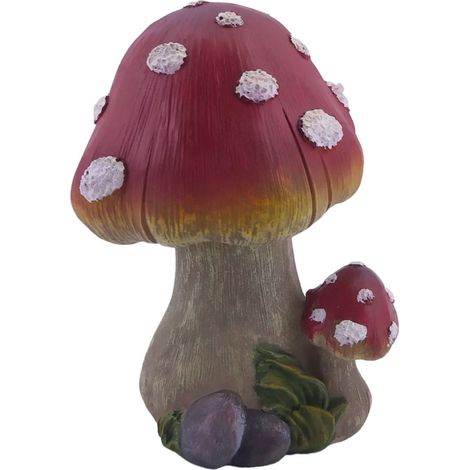 Figur Fliegenpilz klein Polyresin 18  x 12 x 13,5 cm rot Dekofigur