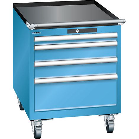 Lista AG, Armoire à tiroirs mobile, largeur 564 mm, 4 tiroirs