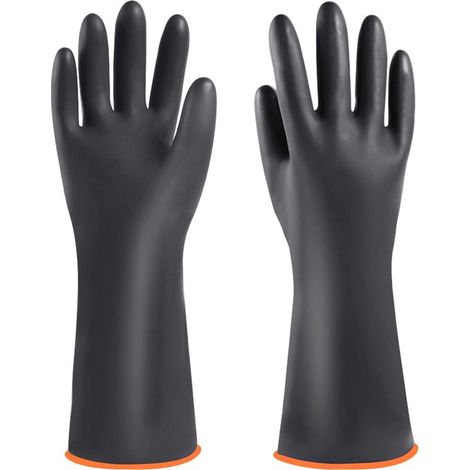 Industrial Rubber Gloves, Durable and Long Lasting Acid and Alkali Resistant Gloves, Chemical Gloves, 35cm Chemical Protection Gloves (1/5)