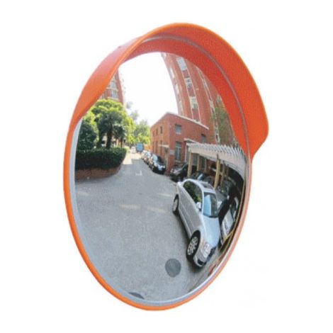 Miroir de Circulation Routière Convexe 60cm Surveillance et Contrôle Sortie Garage en Sécurité MI60N (1/4)