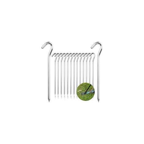 20 Pièces Piquet de Tente Sardines de Fixation Piquet Sol Sardines Camping Clous de Sable 18 cm Aluminium Piquet Jardin Piquets de Tente de Camping en Plein air (1/5)