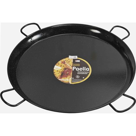 Plat à paella émaillé 100 cm – Tôle émaillée 2,5 mm – Pour brûleurs doubles/triples – Capacité jusqu'à 85 personnes – Vaello