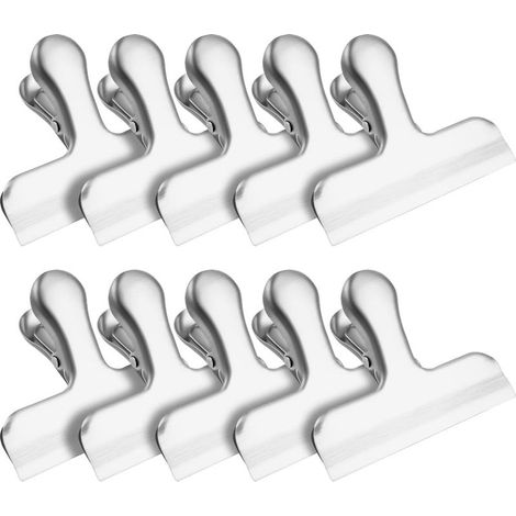 Taschenclip – Edelstahllegierung – Keine scharfen Kanten – Korrosionsbeständig – 10er-Pack (1/5)
