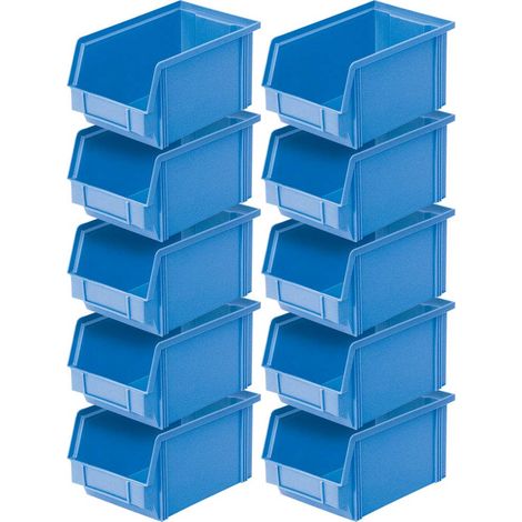 BRB 10x Sichtbox CLASSIC“ FB 4, LxBxH 230/200x140x122 mm, Inhalt 3,7 Liter, grün (Blau)