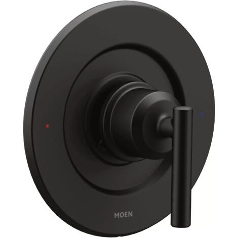 Ensemble de garniture de douche à poignée unique Moen UT2901BL Gibson M-CORE 3-Series, valve requise, noir mat (1/2)