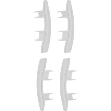 – Embout guidage lame volet roulant PVC blanc – Maintien treuil fenêtre store – Pour lame PVC 55mm x 14mm – Lot de 4 (1/3)