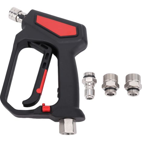 Pistolet de nettoyage haute pression 5800 PSI 10,5 GPM avec jet haute pression puissant et connecteur M22-14, M22-15, 3/8 (1/5)