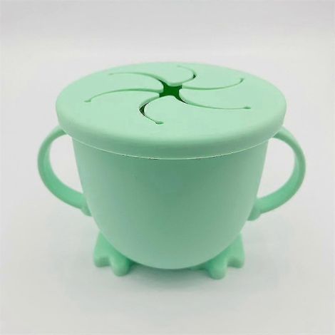 Boîte de rangement portable pour aliments pour tout-petits, collations, en silicone, couleurs de fruits (1/5)