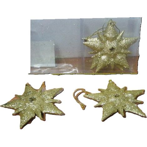 Weihnachtsdeko, Sternanhänger, 4 Stück DF4-6051