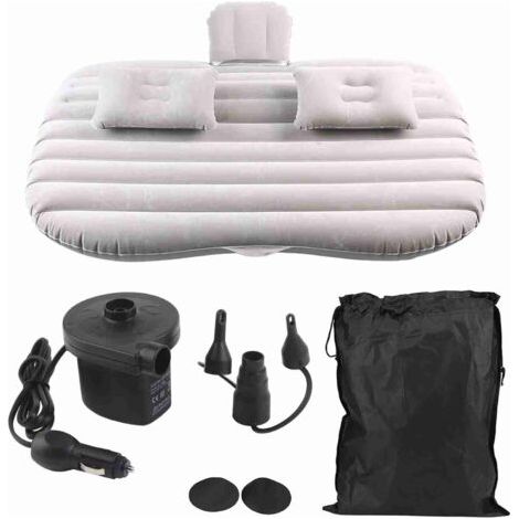 RHG Matelas de Voiture, PVC floqué Doux, Fonction de Bloc de sécurité, Blocage du Bruit, Durable avec Une capacité de 150kg, Gonflage Rapide (1/5)
