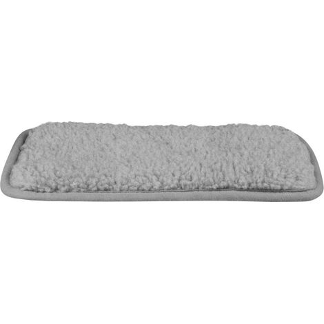 COUSSIN ISOLANT, ANTIGLISSE, 29 × 51 CM, GRIS, POUR CHAT/CHIEN, ADAPTÉ POUR BOÎTES DE TOUR CAPRI 1-3 (1/2)