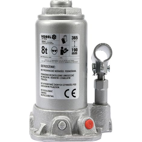 VOREL HYDRAULISCHER KOLBENHEBER 8T 190-365mm 80042 (1/5)