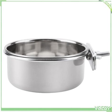 Mangeoire pour perroquets - FAFEICY - Tailles S/M/L - Acier inoxydable - Antirouille - Montage facile (1/5)