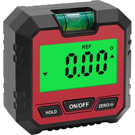 Mesureur D'angle Numérique Boîte de Niveau Magnétique, Précision ±0,2°, Écran Lcd, Plastique Solide, pour Entretien Automobile et Installation D'équipement (1/5)