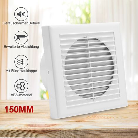 Badlüfter Ventilator Wandlüfter Mit Rückflussleitblech 150mm Deckenlüfter Bad