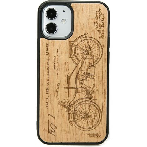 Custodia in legno per iPhone 12 Mini HARLEY PATENT ANIEGRE (1/3)