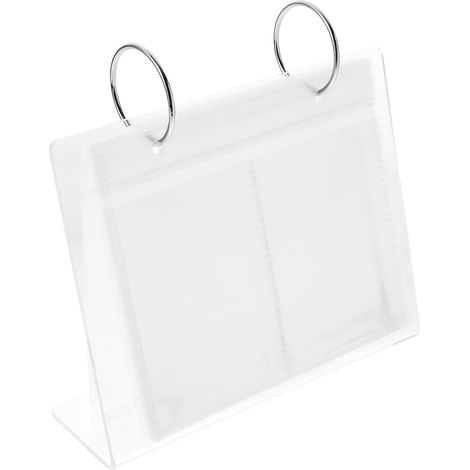 Album Photo de Bureau en Acrylique pour Mariage et Anniversaire Protège et Range Jusqu'à 68 Photos de 3 Pouces de Table Pratique (1/5)