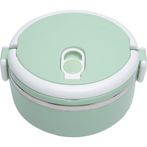 Boîte À Déjeuner En Acier Inoxydable - Conteneur Alimentaire Isolant Thermique - Pour Bureau Et Voyage - 1 Pièce (1/5)