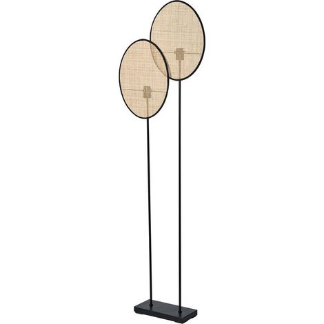 [GEBRAUCHT] B-Ware OSRAM Stehleuchte Stehlampe Rattan Dandelion E27 LED Innenbereich Braun Beige408 (1/2)