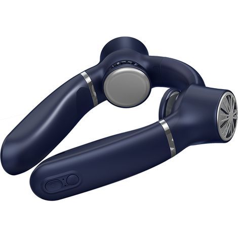 Tragbarer Nackenventilator ohne Rotorblätter, 3 Geschwindigkeitsstufen, wiederaufladbar, kleiner Kühlventilator für Zuhause, Büro und Reisen (1/5)