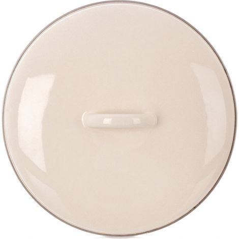 26 cm cream enamel lid with handle 235492300 (1/5)