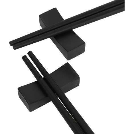 Ensemble de baguettes de style chinois, couverts de table pour la maison, l'hôtel et le restaurant, cadeau (2 paires avec support à baguettes). (1/5)