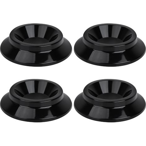Lot de 4 protège-sols ronds ABS pour piano droit, patins anti-dérapants et embouts de protection (1/5)