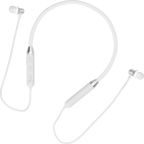 Bluetooth 5.1 Nackenbügel-Kopfhörer, kabellos, mit Geräuschunterdrückung, für Sport und Mobiltelefone (weiß). (1/5)