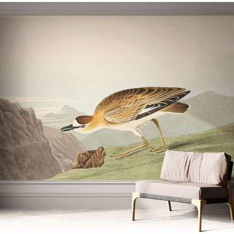 Papier peint autocollant Mural avec colle pour salon et chambre Décoration murale rapide Oiseau des montagnes 312x219 cm (1/5)
