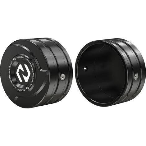 Tapa del amortiguador del parachoques delantero, aluminio duradero, mecanizado CNC de precisión, color negro. (1/2)