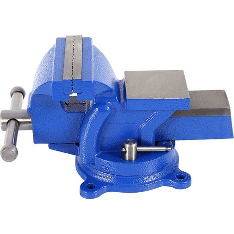 Robuster 100-mm-Werkstattschraubstock mit 360° schwenkbaren Backen, kraftvolle Klemmkraft für Profis (1/5)