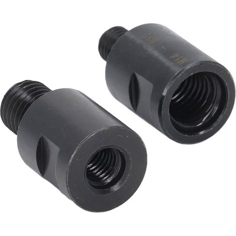 2 adaptateurs de forets filetés M10 vers M14 et rallonge M10 vers M14 pour perceuse à angle (1/5)