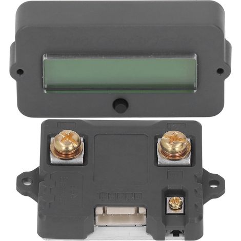 Batteriemonitor, wasserdicht, ABS-Gehäuse, Verpolungsschutz, einfache Verkabelung, Batteriespannungsmesser für mehr Sicherheit, 80 V, 50 A (1/5)