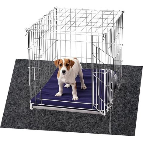 Alfombrilla para jaula de perro, 90120 cm, Antideslizante e impermeable, Alfombrilla absorbente lavable para caseta (1/5)