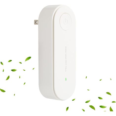 Purificateur d'air à brancher, convient aux chambres, toilettes, placards et pièces pour animaux (blanc) (1/5)