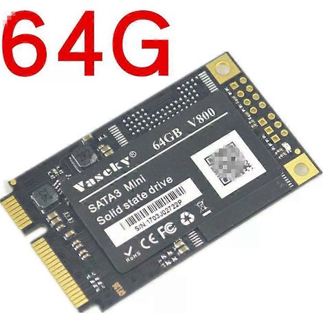 Mini disque interne SSD-64GB SATA3 MSATA pour ordinateur portable-V800 (1/5)