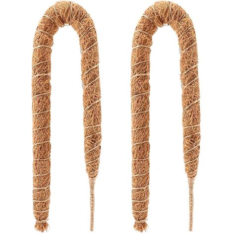 Ensemble de 2 treillis pour plantes d'intérieur, tuteurs flexibles en fibre de coco et en fibre de coco pour plantes grimpantes (1/5)