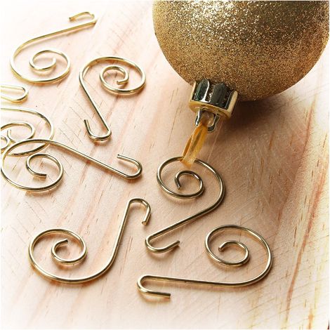 ASTUCEO - Crochets dorés pour sapin - lot de 15 (1/5)