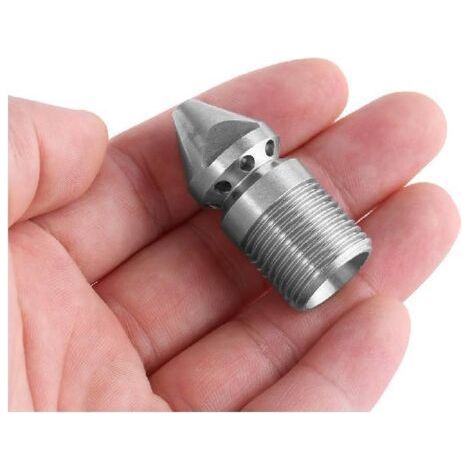 Vakuum-Buse de nettoyage de canalisations en acier inoxydable SS304 avec filetage mâle BSP 3/8 pouce (1/5)