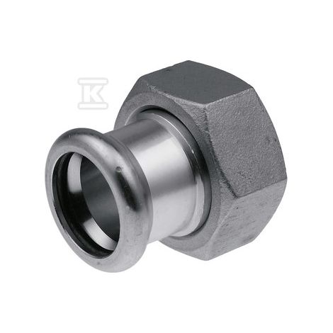 Conexión roscada 28X1 1/4"GW FLAT sellado acero inoxidable PRE