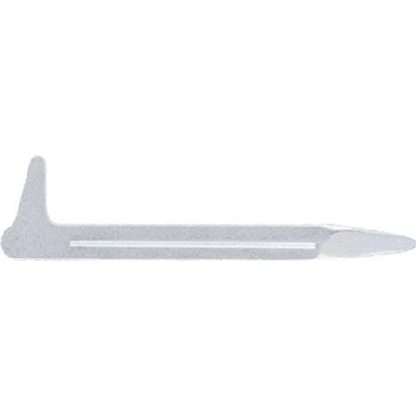 Schachtel mit 100 flachen Stahlhaken 100 x 4,5 mm Index (1/2)