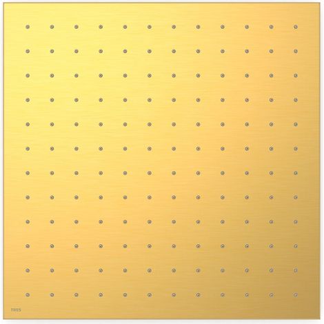 TRES 13495101OM Rociador de Ducha Empotrado a Techo Color Oro Mate 24K - ref: 13495101OM (1/2)