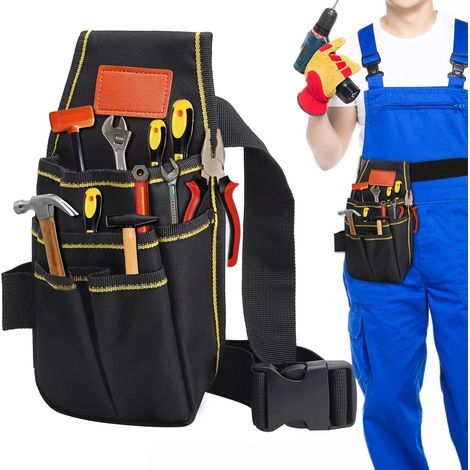 Waterproof Tool Bag, Tool Holder, Adjustable Belt, Tool Belt  For electricians, carpenters, builders (1/5)