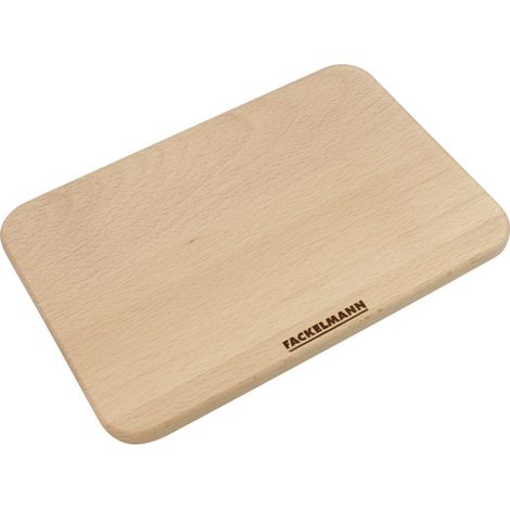 Fackelmann Fair FSC - Tagliere rettangolare in legno di faggio, 21 x 15 cm, marrone chiaro/naturale