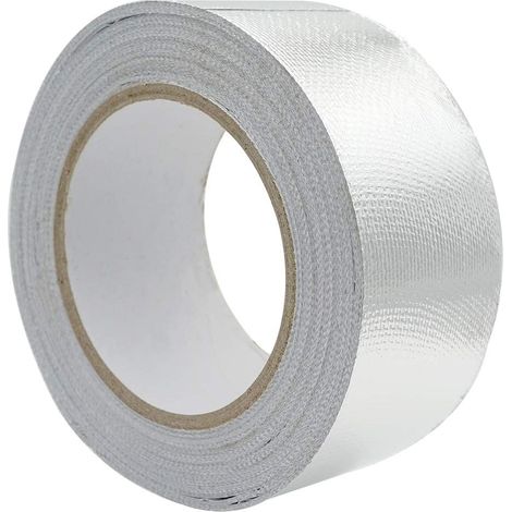 Ruban Adhésif Aluminium 50mmx25m – Renforcé Maille Verre, Température -30120°C (1/5)