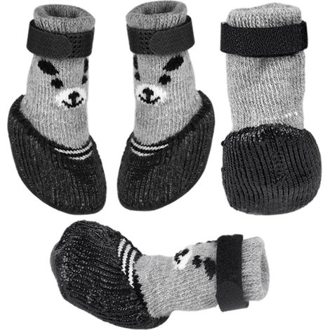 Protection de Pattes de Chien, Chaussures antidérapantes pour Chiot, Bottes Respirantes pour Chien, Sangle réglable pour Trottoir Chaud, Jour de Neige