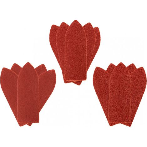 Klett-Schleifpapier Delta 32 x 92 mm, Körnung K60, K100, K180, 15er-Set (1/5)