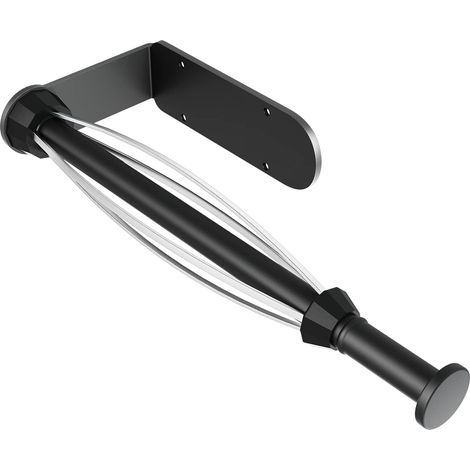 1 Support Papier Essuie-Tout Acier Inoxydable Adhésif Ou Vissé Résistant Humidité Cuisine Salle de Bain (1/5)
